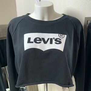 Levi’s woman’s long sleeve crop top shirt